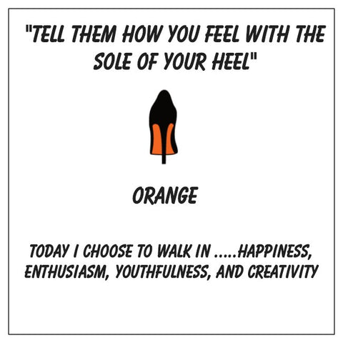 Orange Sole Mule